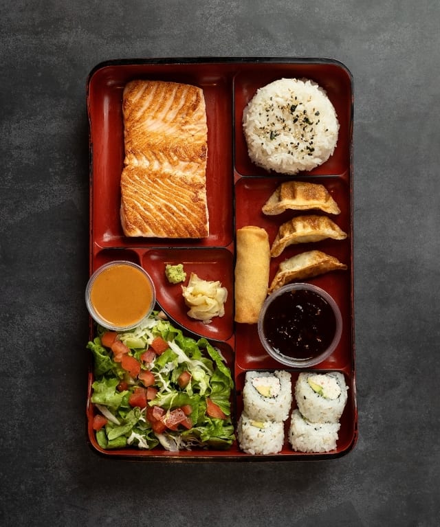 Salmon Bento.