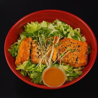 Baked Salmon Salad